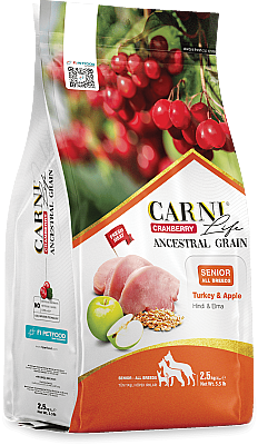 Carni Life Cranberry Ancestral Grain Adult Senior Hindi Etli & Elmalı Yetişkin Tüm Irklar Köpek Maması 12 Kg - 1