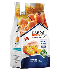 Carni Life Pumpkin Kitten Tahılsız Balık Etli & Portakallı Yavru Kedi Maması 5 Kg - Carni Life
