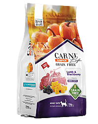 Carni Life Pumpkin Adult Tahılsız Kuzu Etli & Böğürtlenli Yetişkin Kedi Maması 5 Kg - Carni Life