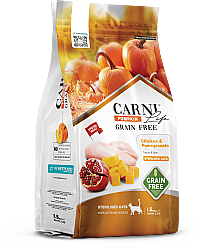 Carni Life Pumpkin Adult Sterilised Tahılsız Tavuklu & Narlı Kısırlaştırılmış Yetişkin Kedi Maması 1,5 Kg - Carni Life