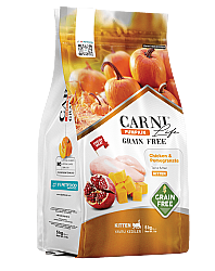 Carni Life Pumpkin Kitten Tahılsız Tavuk Etli & Narlı Yavru Kedi Maması 5 Kg 