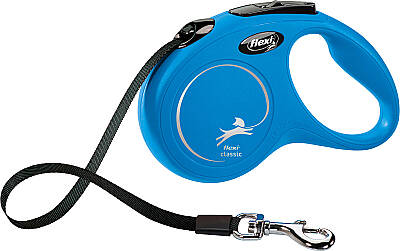 Flexi Classic Otomatik Şerit Gezdirme Tasması Small 5 Metre Mavi - 1
