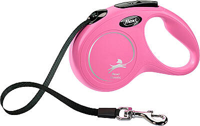 Flexi Classic Otomatik Şerit Gezdirme Tasması Small 5 Metre Pembe - 1