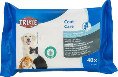 Trixie Köpek ve Kedi Aloe Veralı Universal Bakım Mendili - 40 Adet - 1