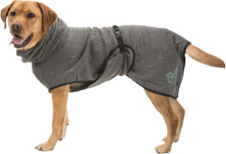 Trixie Köpek Havlu Bornoz Medium Gri - Trixie